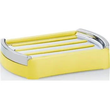 Mýdlenka Kela Miska na mýdlo Marta plast žlutá 12,5x9x2,5cm