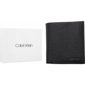 Peněženka CALVIN KLEIN BEZPEČNÁ PÁNSKÁ PENĚŽENKA MINIMALISM TRIFOLD ČERNÁ