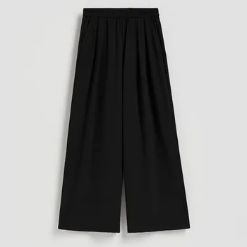 Dámské kalhoty Reserved - Kalhoty se širokými nohavicemi - černý - 522HV-99X - 522HV-99X-L