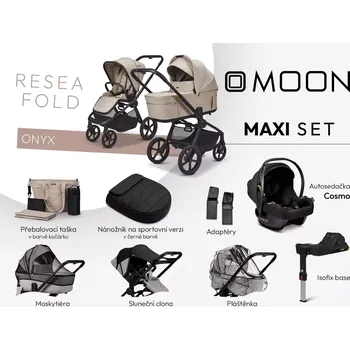 Kočárek Moon ReSea Fold Maxi Set 2026 Béžová