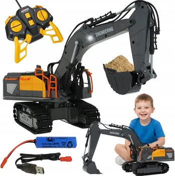 RC model auta Dálkově Ovládaný Bagr RC 640° Pásy Akumulátor Hračka Pro Děti