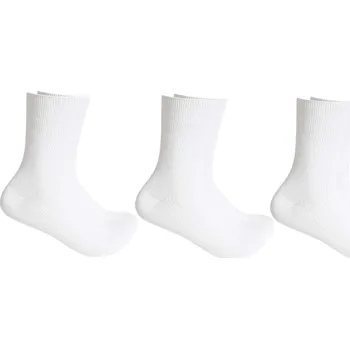 Pánské ponožky XPOSE® Zdravotní bavlněné ponožky - bílé 3ks (vel. 43-46), + Prodloužená možnost vrácení zboží do 50 dnů