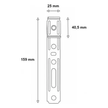 Příslušenství k oknu DAB Trade Montážní kotva typ 11, rozteč 40,5mm