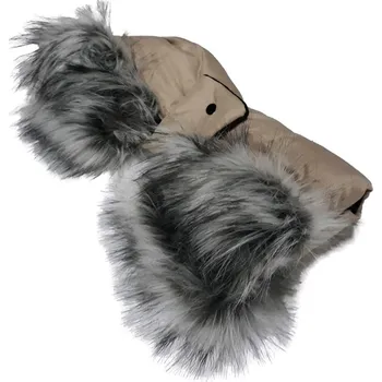 Přeprava dětí Rukávník na kočárek 2v1 New Baby s kožešinkou latte