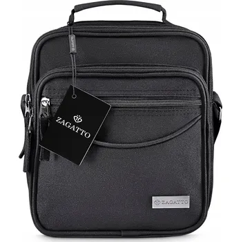 Pánská taška přes rameno malá sportovní taška do práce černá lehká ZAGATTO