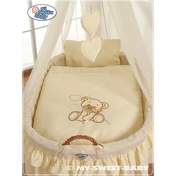 Dětsný nábytek Koš na miminko s nebesy My Sweet Baby - DOBROU NOC > varianta 99690e-321 2026