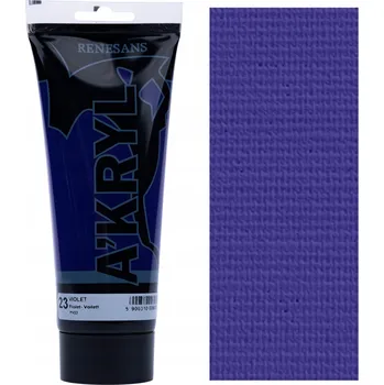 Vodová barva Akrylová Barva a'kryl Renesans 200 Ml fialová umělecká malířská
