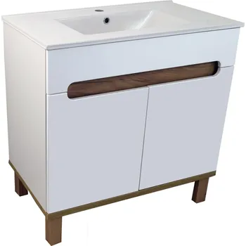 Koupelnový nábytek BPS-koupelny Koupelnová skříňka s keramickým umyvadlem Orion W 80