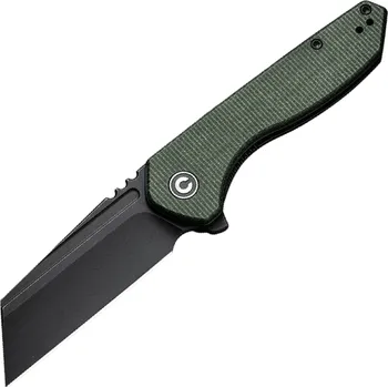 kapesní nůž CIVIVI ExOne Zelená Canvas Micarta RukojeťČerně Stonewashed Nitro-V ČepelLiner L