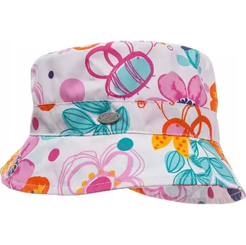 Klobouk Dívčí klobouk s květinami světle růžový Döll, vel. 57