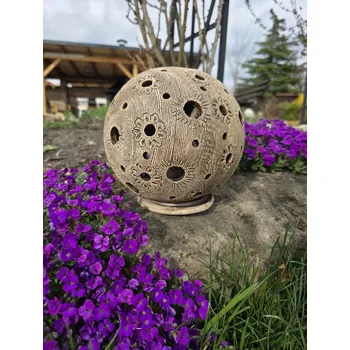 Supeko svícen keramický 20 cm louka