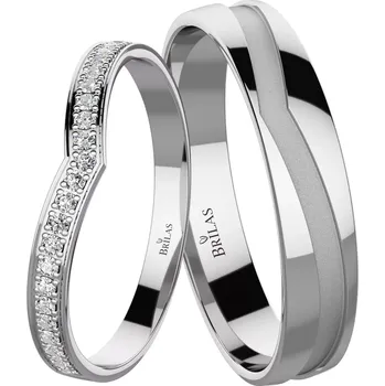 Prsten Solara White - snubní prsteny z bílého zlata