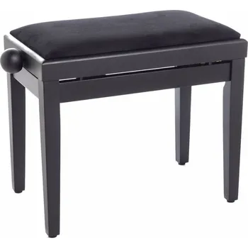 Klavírní stolička a lavice Bespeco SG 101 Dřevěná stolička ke klavíru Black Satin