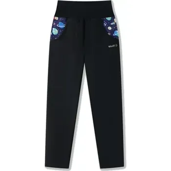 Dětské jarní softshellové kalhoty WOLF B2585 černé/raketa vel.98