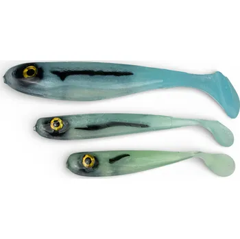 Umělá nástraha Yaccuza Gumová Nástraha Hand Made Killer Airbrush Blue Silver Ghost - 10 cm 8 g 3 ks