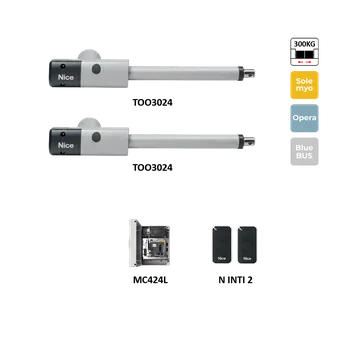 Pohon brány TOO3024KLT sada pohonů pro dvoukřídlovou bránu do 3m/křídlo