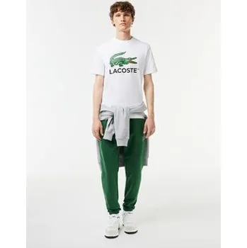 Pánské tričko Lacoste T-Shirt TH1285 Bílá Regular Fit 7