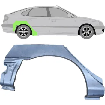 Blatník karosérie Lem zadního blatníku na Toyota Avensis 1997-2003 / Pravá