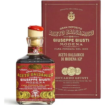 Ocet GIUSTI Modena 1605 Balzamikový ocet 3 GOLD MEDALS CUBICA 250 ml, Giusti
