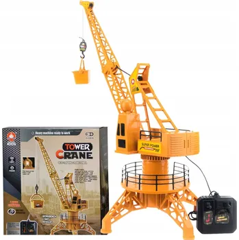 autíčko OBROVSKÝ ELEKTRICKÝ JEŘÁB NA DÁLKOVÉ OVLÁDÁNÍ S POHYBLIVÝM HÁKEM HRAČKA