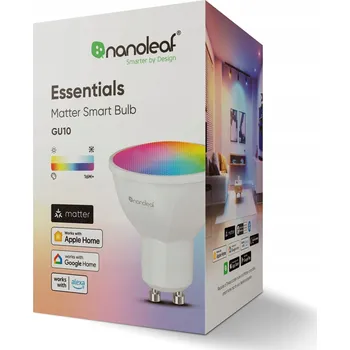 Žárovka Nanoleaf Essentials Chytrá LED žárovka GU10 Matter Bluetooth iOS Home