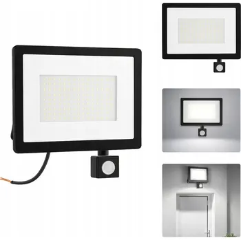 LED reflektor 300W s pohybovým a soumrakovým senzorem pro dům a zahradu (halogenová náhrada)