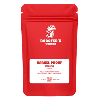 Káva Rooster's Corner Barrel Proof zrnková káva 200 g