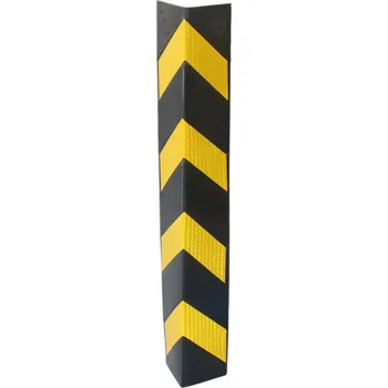 Dětská zábrana Černo-žlutá gumová ochrana rohů zdí a stěn FLOMA WP56 - 100 x 14 x 1 cm