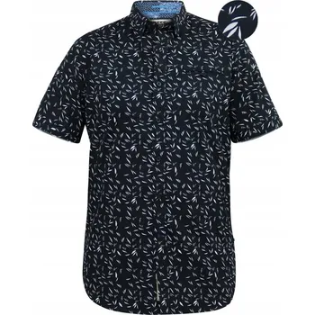 Pánská košile Košile s krátkým rukávem Duke BEAU, elegantní vzor, nadměrná velikost pro muže 4XL