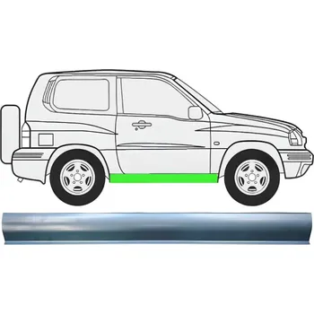 Prah karosérie Opravný plech prahu na Suzuki Grand Vitara 1997-2005 / Levá = Pravá (symetrická)