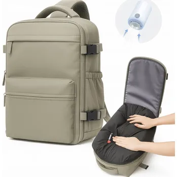 Batoh vakuový batoh nylonový zelený velký 40x20x25 cm