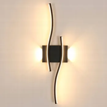 Nástěnné svítidlo LINIOVÉ LED nástěnné svítidlo do obýváku, moderní, 3000K, 2250LM, černé