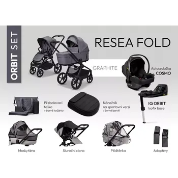 Kočárek ReSea FOLD ORBIT set Graphite
