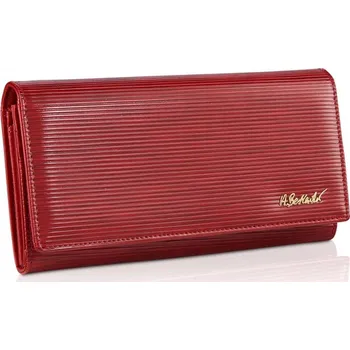 Peněženka Dámská kožená peněženka klasická elegantní velká červená Betlewski RFID