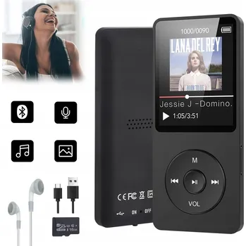 IP kamera MP3 přehrávač 32 GB Bluetooth FM rádio černý