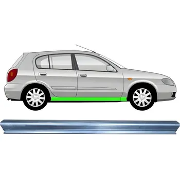 Prah karosérie Opravný plech prahu na Nissan Almera 2000-2007 / Levá = Pravá (symetrická)