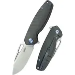 Kubey KB360E Tityus Flame vreckový nôž 8,6 cm, tmavá, titán