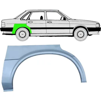 Blatník karosérie Lem zadního blatníku na Audi 80 B2 1978-1986 / Levá