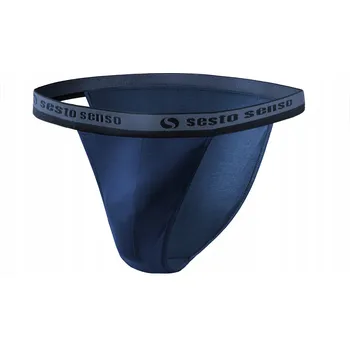 Sesto Senso Pánské slipy TANGA SM04 moderní pohodlné Tmavě modré L