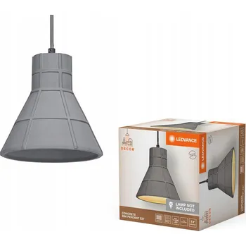 Závěsné Stropní Svítidlo Dekorativní E27 Šedý Betonový Závěs Decor Ledvance