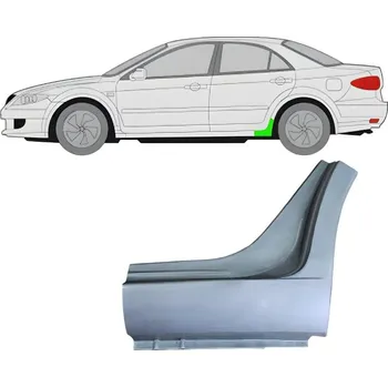 Prah karosérie Opravný plech konce prahu / Pravá Mazda 6 2002-2007