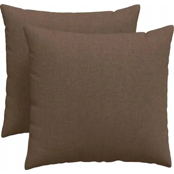 Polštář Pohovkové polštáře 2 pcs Hnědá 50 x 50 cm textil