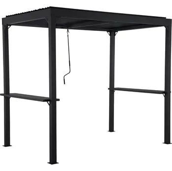 Pergola Sunfun Melina Pergola s nastavitelnou střechou BBQ, půdorysný rozměr: 2,5 × 1,6 m, výška: 2,2 m, antracit&nbsp;47665