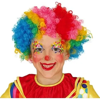 Karnevalová paruka Fiestas Guirca Dětská paruka klaun Multicolor