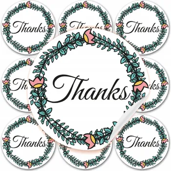 Obraz Samolepky THANKS ozdobné, 10 kusů na dárky
