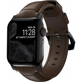 Řemínek na hodinky Kožený řemínek pro Apple Watch 45 / 49 mm Hnědý Nomad Traditional Band