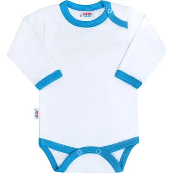 Kojenecký body Kojenecké body New Baby s modro-tyrkysovým lemem 86 (12-18m)