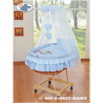 Dětsný nábytek Koš na miminko s nebesy My Sweet Baby - DOBROU NOC > varianta 99690e-323 2026