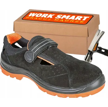 Pracovní obuv Pracovní sandály 44 kožené semišové Steelite Obra S1 ČERNÉ