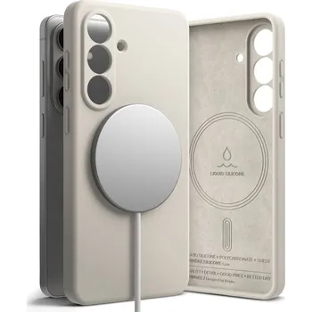 Telefonní příslušenství Kryt Ringke Silicone Magnetic Magsafe Samsung Galaxy S26 Stone